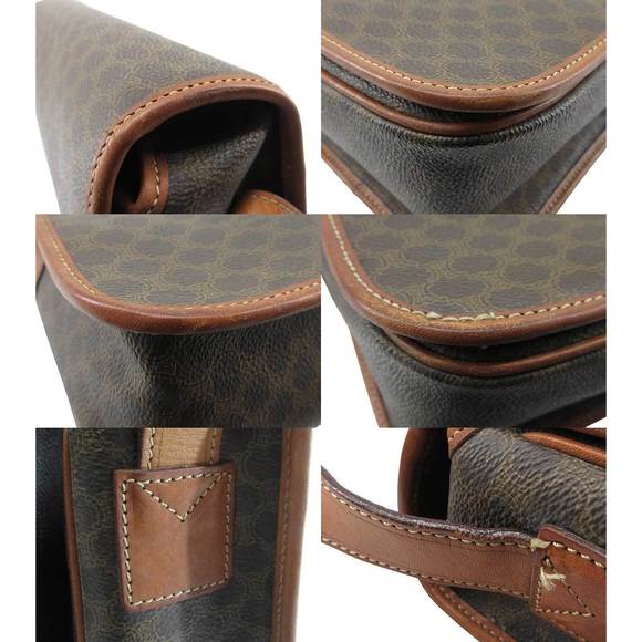 Celine Macadam Pattern Flap Shoulder Bag Crossbody Diagonal - Picture 5 of 6